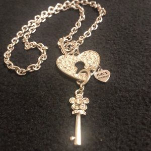Juicy Couture Silver Rhinestone neckless